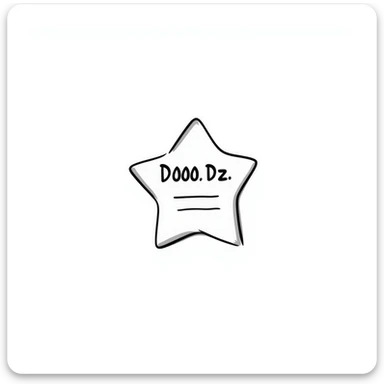 star-shaped sticky note with handwritten text sticker