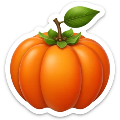 persimmon fruit sticker