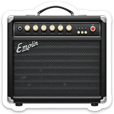 electric guitar amplifier sticker