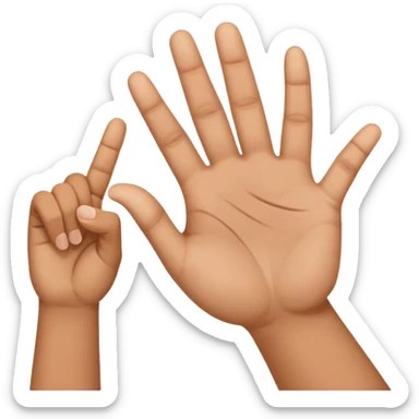 SIGN LANGUAGE LETTER A IN HANDSIGN sticker