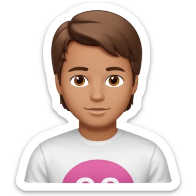 barbie merliah summers as a guy with brown har and brown eyes and tanned skin sticker