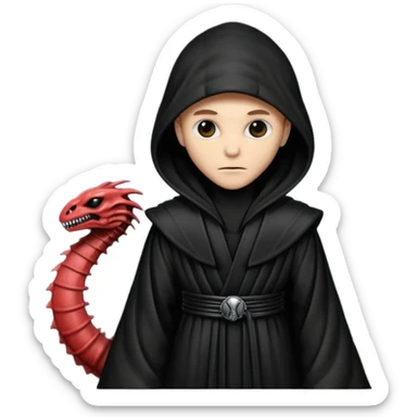 I need an emoji of a xenomorph from the alien franchise in a sith robe sticker