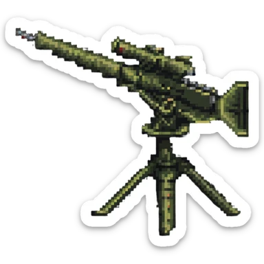 Soviet anti-aircraft gun sticker