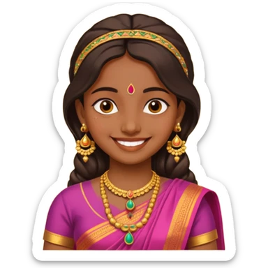 South India aesthetics for a girl’s picture  sticker