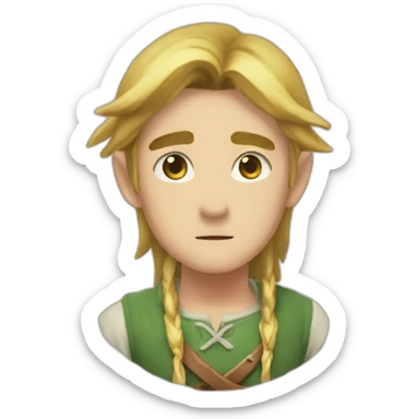 Link from tears of the kingdom sticker
