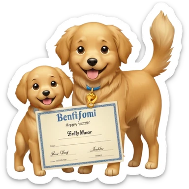 Certified Dog Owner Benefits sticker