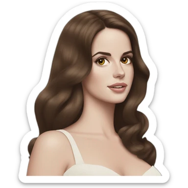 Lana del Rey brunette  sticker