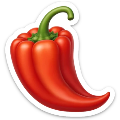 whole red pepper sticker