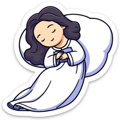 Girly sleeping beauty sticker