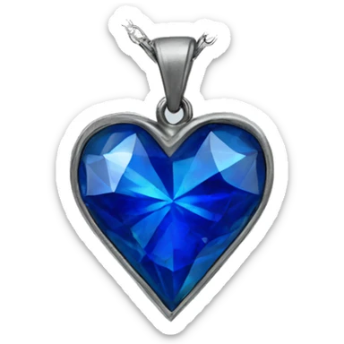 blue heart pendant from titanic sticker