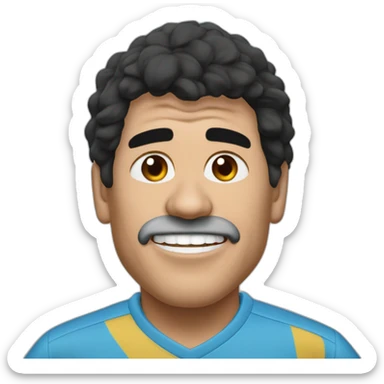 diego maradona festejando un gol sticker