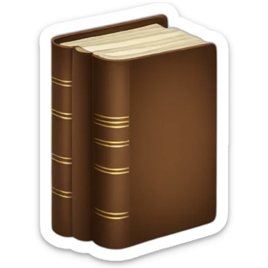 brown books sticker
