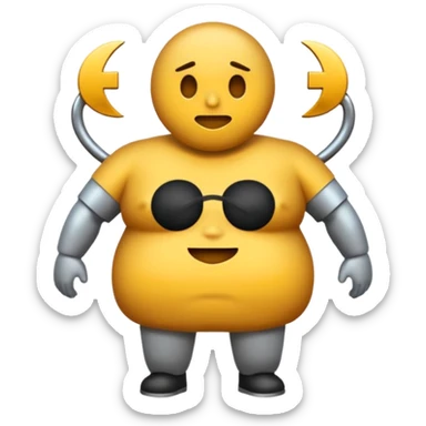 una pesa de pesar personas con 120 kilos sticker