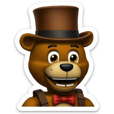freddy fazbear animatronic sticker