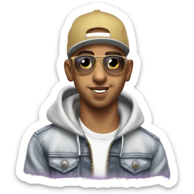 Puerto Rican rapper and singer Bad Bunny
 sticker