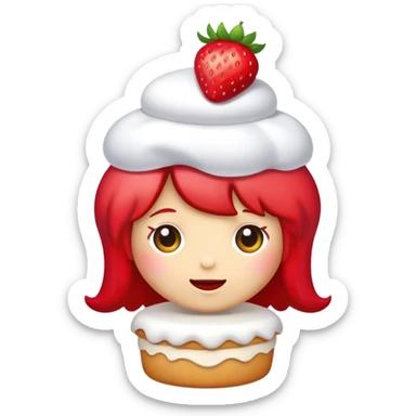 strawberry shortcake sticker