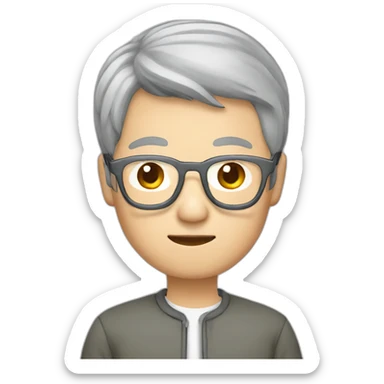 Chinese grey hair wear glasses held Taiwan flagup sticker