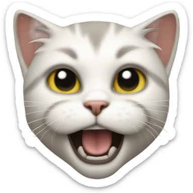 Headbanging kitten  sticker