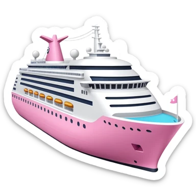 pink cruise ship sticker