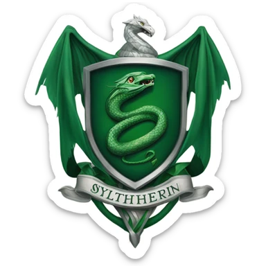 Slytherin House Crest sticker