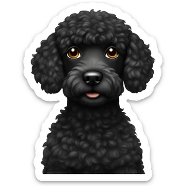 Black Pudel  sticker