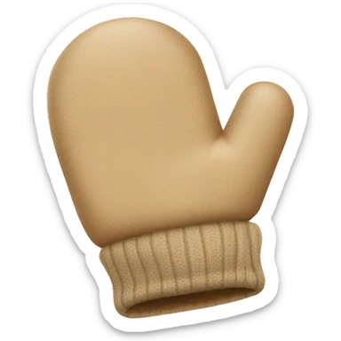 Beige mittens  sticker