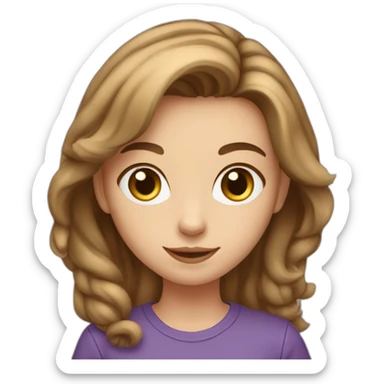 cat-girl-(caucasian-with-dark-br sticker