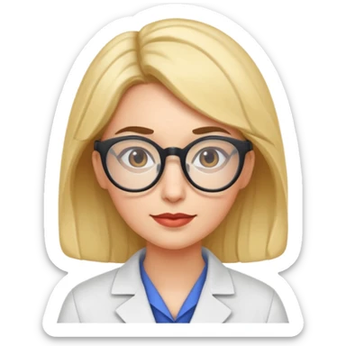 Quirky, cool, independent, and a bit aloof. weird scientist woman like froma backto the future sticker