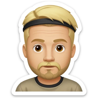 Shifty Shellshock from Crazy Town with blonde hair sticker
