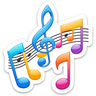 Music not with a black aura around it sticker