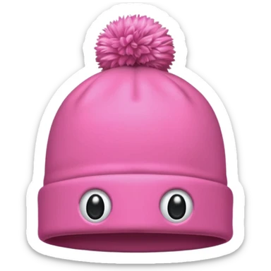 gorro de  egresados color rosa sticker