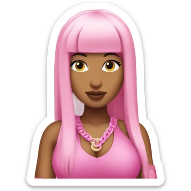 nicki minaj in pink sticker
