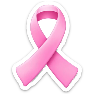 Breast cancer awareness ribbon sticker