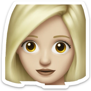 Eva Green with blonde hair sticker