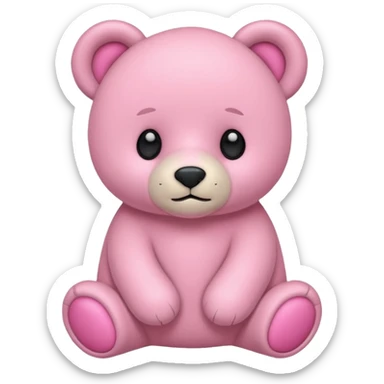 Osito rosado pastel sticker