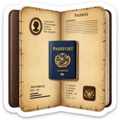 old Passport sticker