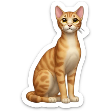 Serengeti Cat Full Body sticker
