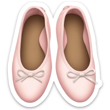 Pale pink ballet shoes sticker