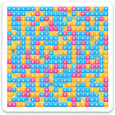 Puzzles and crosswords sticker