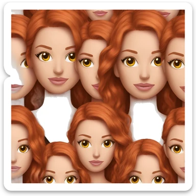 Victoria secret redhead sticker