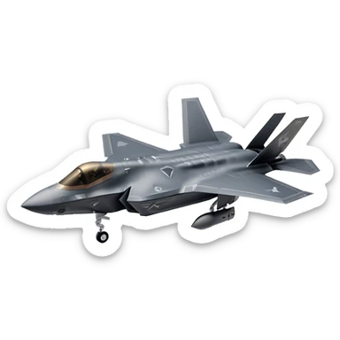 F-35 Lightning II - Lockheed Martin (Model Year: 2022) (Iconic colour: Stealth gray) sticker