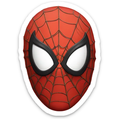 spider man mask sticker