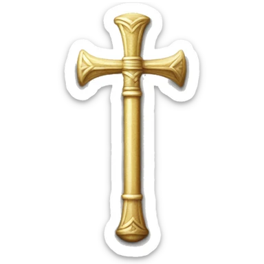 A Crosier (Bishop's staff) sticker