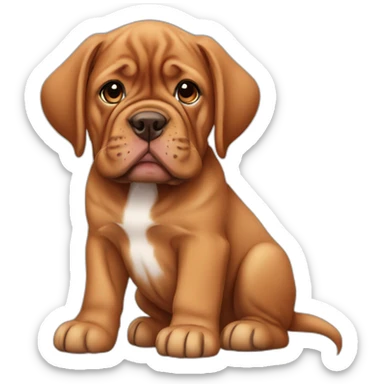 french mastiff puppy sticker