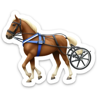 harness race cart sticker