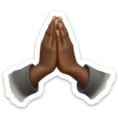 Hands praying sticker