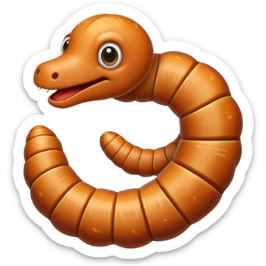 Worm sticker