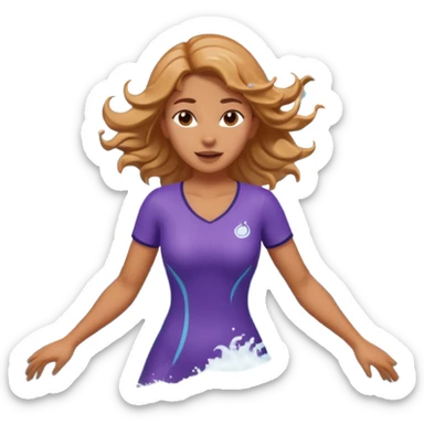 woman standing in ocean waves, water splashing around her, confident expression, dynamic sea motion, cinematic ocean vibe, 3D cartoon style, mobile game icon style, clean background, no text, no watermark
  sticker