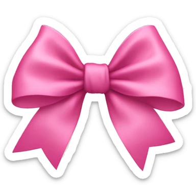 pink bow sticker