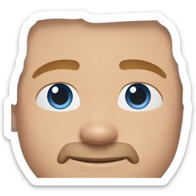 Brad Pitt blue eyes sleekly slicked back red hair sticker